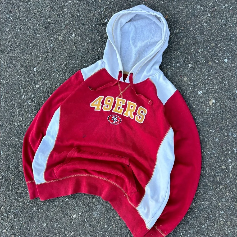 Y2K San Francisco 49ers Hoodie Pullover Sweater - Picture 2 of 12